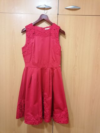 CHICA/MUJER :VESTIDO ROJO PARA CEREMONIA