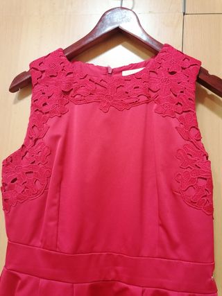 CHICA/MUJER :VESTIDO ROJO PARA CEREMONIA