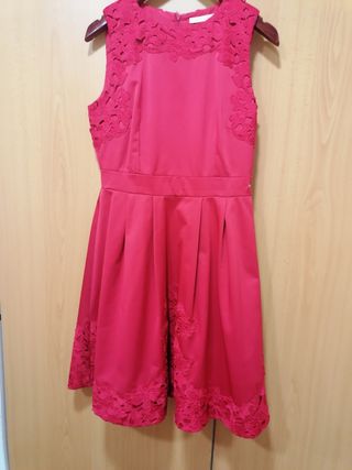 CHICA/MUJER :VESTIDO ROJO PARA CEREMONIA
