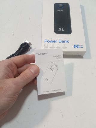 Power Bank 10000mAh 22.5W PD con Display LED 3 Usc
