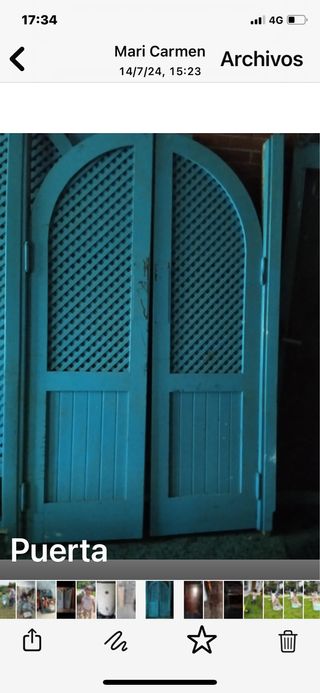 Puerta americana de madera