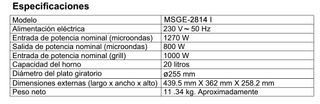 Microondas Saivod MSGE-2814I