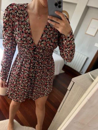 Vestido flores Zara