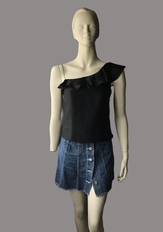 Top Negro Seda Cedosce C2C