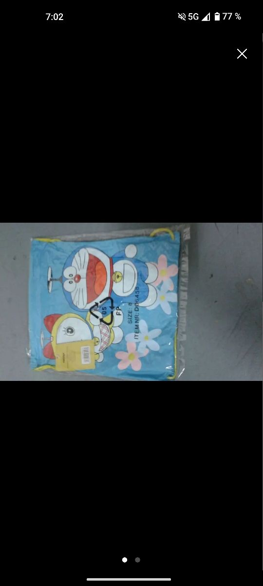 dos chubasqueros Doraemon