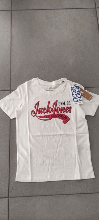 T-shirt Jack&Jones Bianca - 128 cm