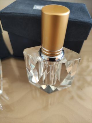 Conjunto frascos perfume cristal