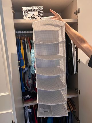 Almacenador colgante Ikea con 7 huecos