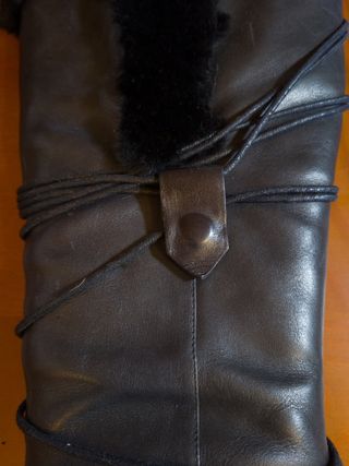 Botas altas vintage de piel auténtica | Talla 39