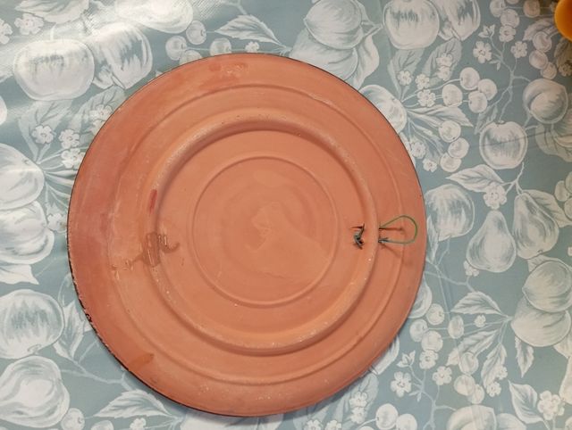 Plato de Cerámica pintado a Mano.