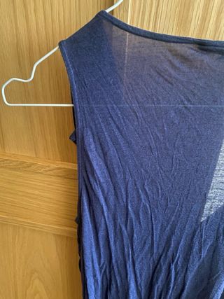 Camiseta sin mangas marino Massimo Dutti