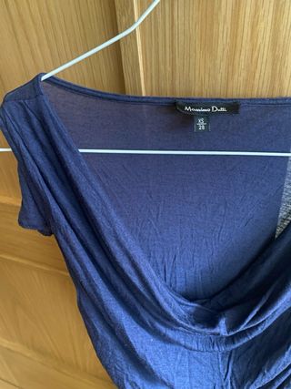 Camiseta sin mangas marino Massimo Dutti