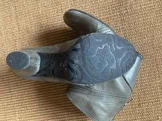 Botines de piel gris 37