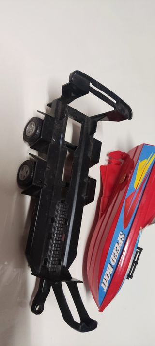 Lancha y remolque para Slot