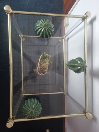 Mesita tv/auxiliar cromada