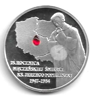 POLONIA,10 ZLOTYCH 2009,JERZY POPIELUSZKO,PLATA,HA