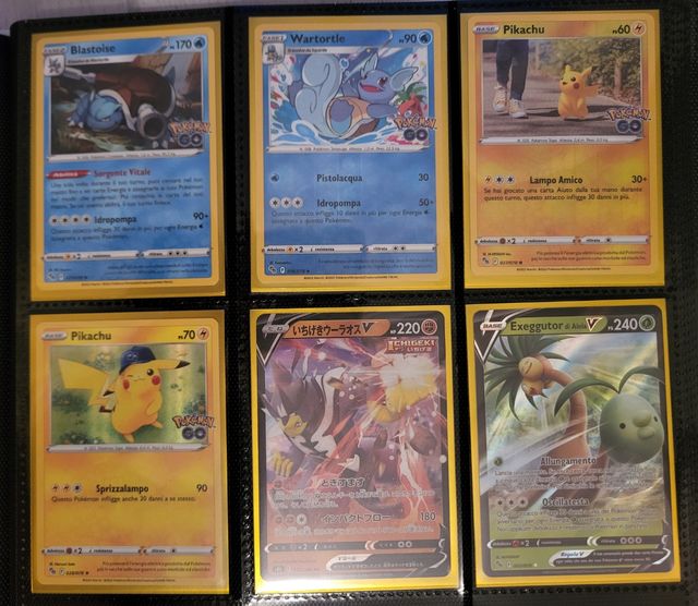 Lotto carte Pokémon Go