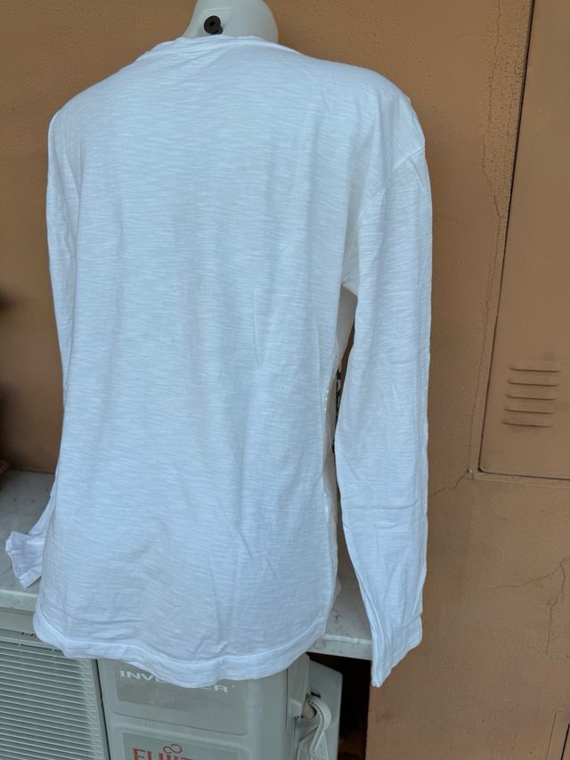 Maglietta donna maniche lunghe pailettes davanti