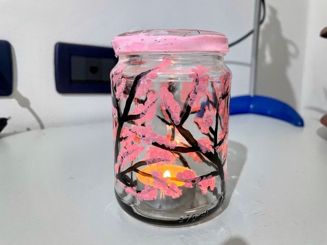 Porta candele Fiori di ciliegio