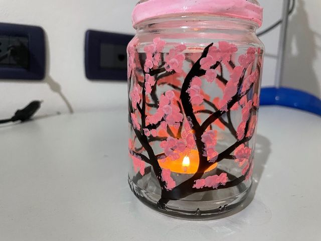 Porta candele Fiori di ciliegio