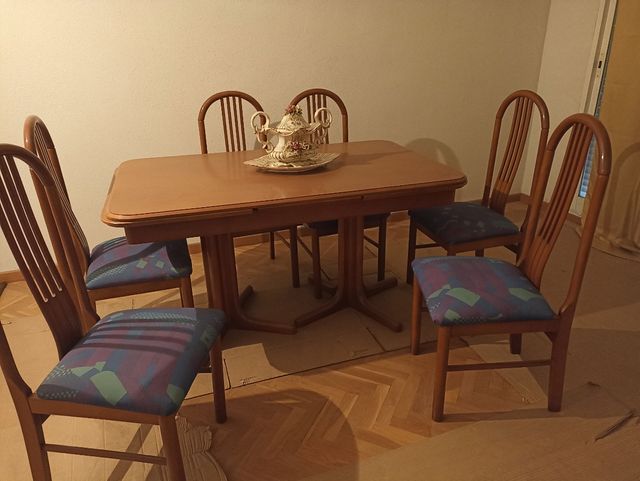 Mesa salón y 6 sillas