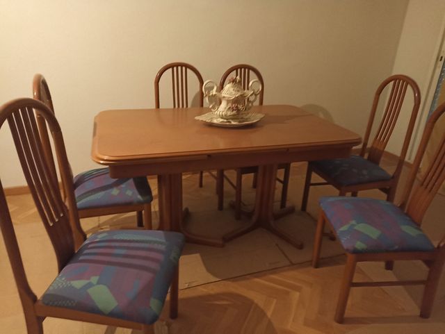 Mesa salón y 6 sillas