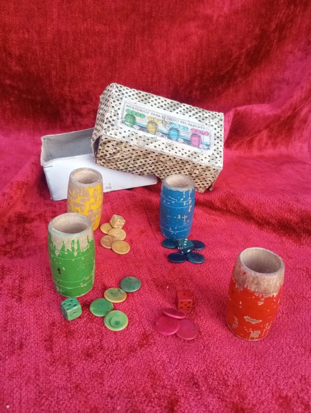 Cubiletes Parchís Madera