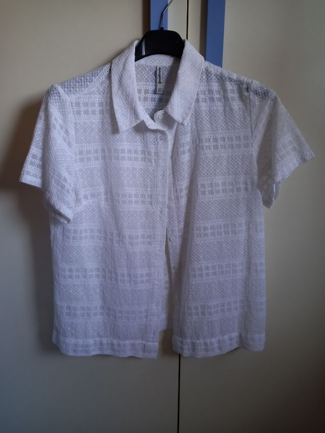 Camicia Stradivarius bianca taglia S
