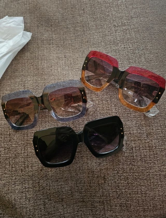 Occhiali da sole oversize quadrati