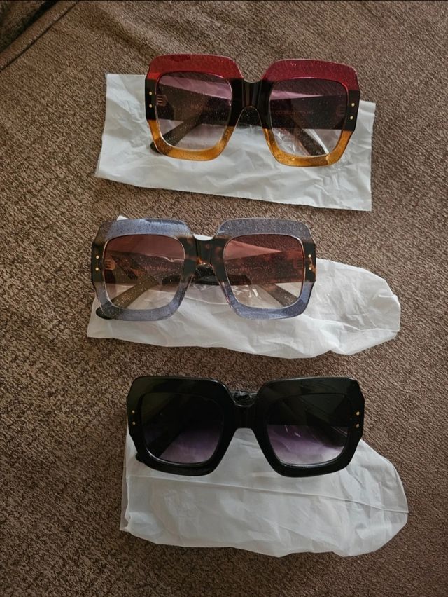 Occhiali da sole oversize quadrati