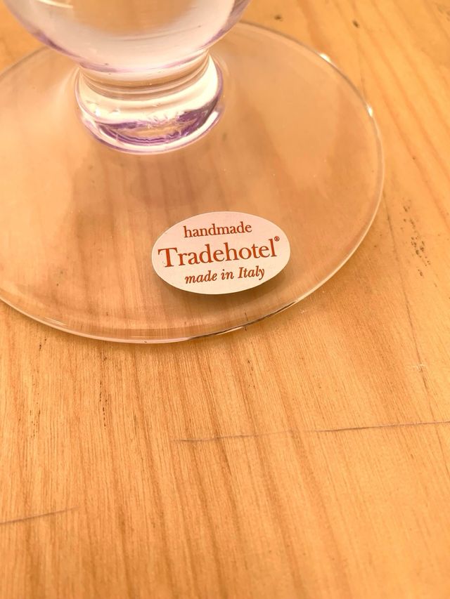 Set bicchieri in vetro artigianale