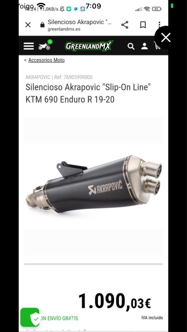 Escape Akrapovic kTM 690