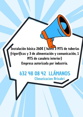 Instalación de aire acondicionado 