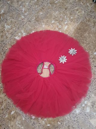 TUTÚ BALLET "PLATO" TALLA 6-8 AÑOS CON FUNDA