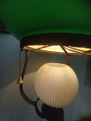 LAMPARA PIÉ FORJA ARTISTICA AÑOS60