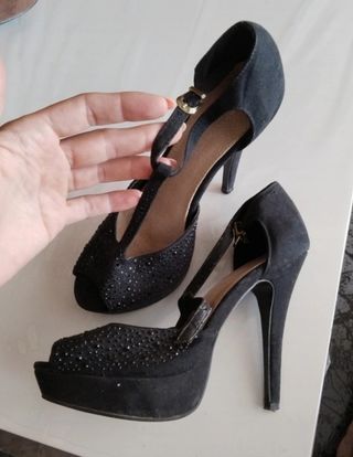 3 pares zapatos tacón a 3€