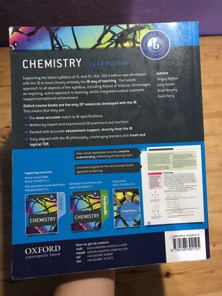 Chemistry Oxford 2014 Ed IB Programme Diploma