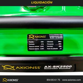 Generador gasolina portátil 2200W AX-SK2500