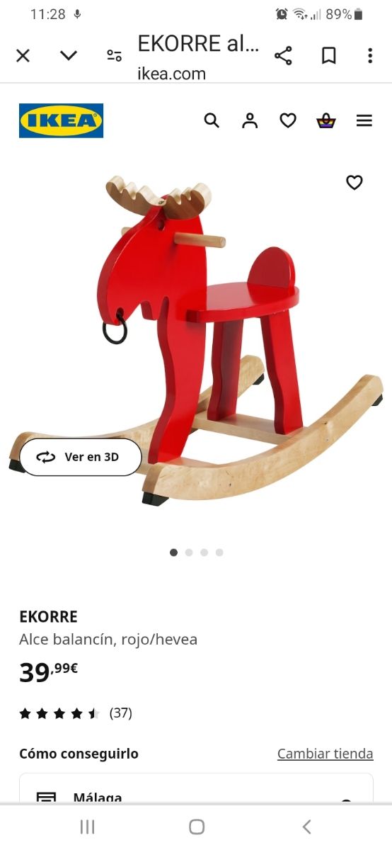 Balancín reno ikea