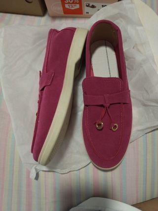 Mocasines fucsia
