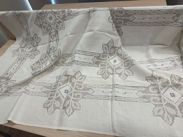 Manteles lino y vainica Portugal