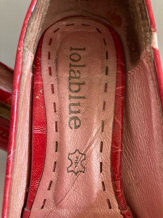 Zapato tacón rojo