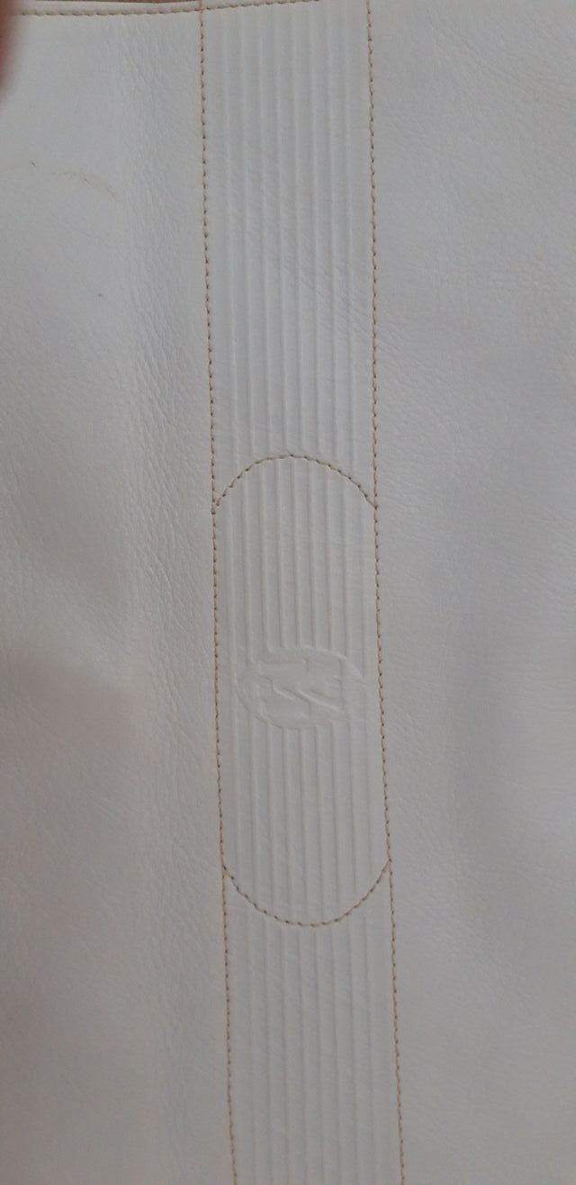 Borsa a busta bianca con tracolla