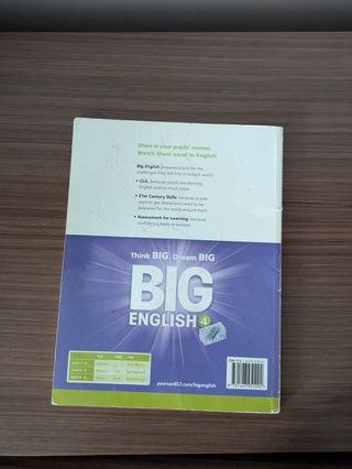 Libro de texto inglés: Big English 4*