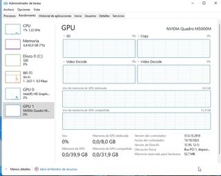 WorkStation 17" i7 64 GB RAM M5000M 8 GB