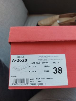 Zapatos wonders talla 38