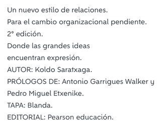 Un nuevo estilo de relaciones. Educación
