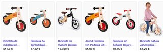 Bicicleta sin pedales aprendizaje  madera Janod.