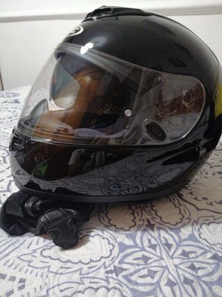 Casco de moto,pantalon y guantes