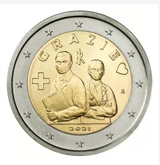 Moneda 2 euro Italia 2021. Vendo
